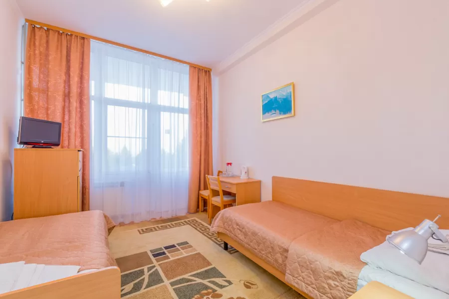 Двухместный номер 1 категории в 3 корпусе в санатории Виктория в городе Ессентуки - фотография